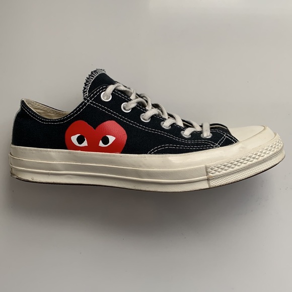 CONVERSE X COMME DES GARÇON PLAY Chuck Taylor '70 Sneakers - Picture 2 of 11